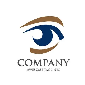 Eye Logo design vector Stock Illustration
