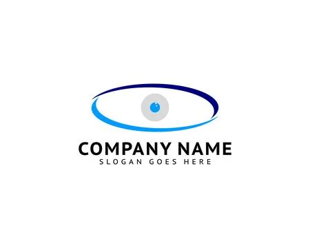 Eye Logo Design Vector Template Stock Illustration