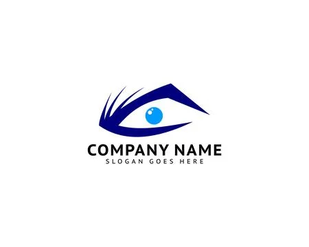 Eye Logo Design Vector Template Stock Illustration