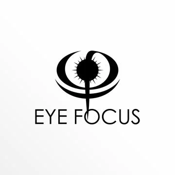 Eye logo free vector stock. Ellipse abstract design concept. Illustrazione stock