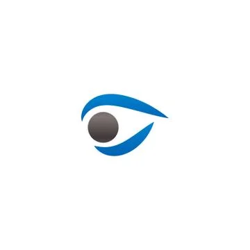Eye logo icon design template vector Stock Illustration