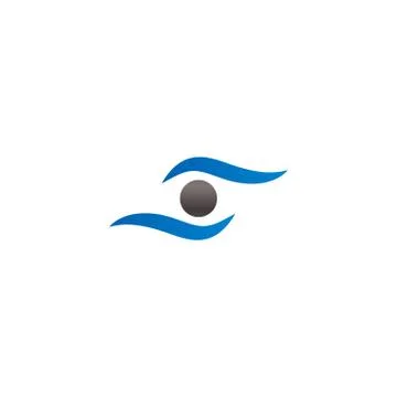 Eye logo icon design template vector Stock Illustration