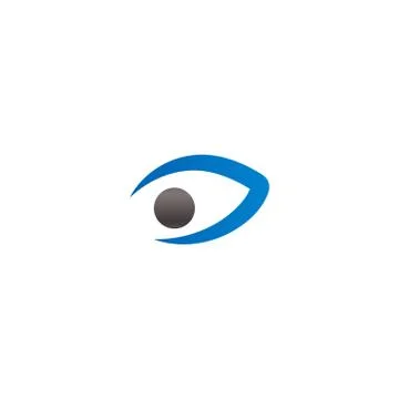 Eye logo icon design template vector Illustrazione stock