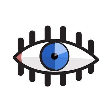 Eye Logo icon Stock Illustration