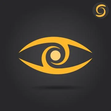 Eye logo sign Stock Illustration