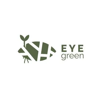 Eye logo vector icon illustration with natural concept Stock Illustration
