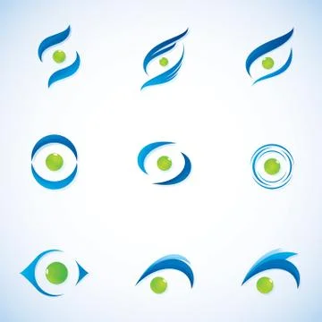 Eye logo vector Stock Illustration