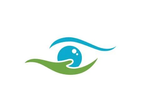 Eye logo vector Illustrazione stock