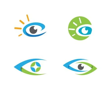 Eye logo vector Illustrazione stock