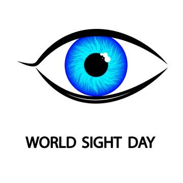Eye logo for world view day Stock Illustration