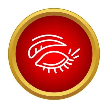 Eye with long eyelashes and eyebrow graphic icon Stock Illustration