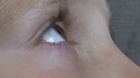 Eye. look down Stock Footage 39879136