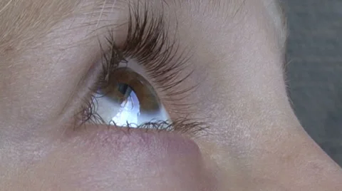 Eye. look down Stock Footage 39879261