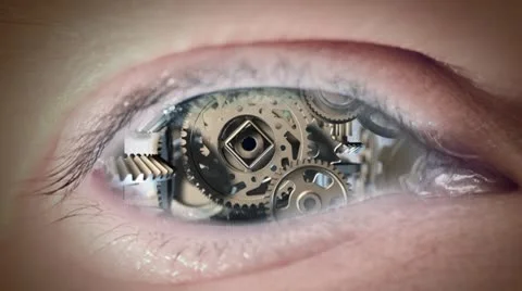Eye Of Machine Stock Footage 10566547