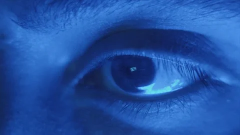 Eye Macro Blue Stock Footage 282389943