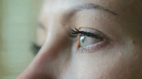 Eye Macro Close-up blinking Stock Footage 51704151