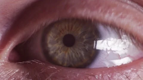 Eye macro. Mydriasis Stock Footage 40303399