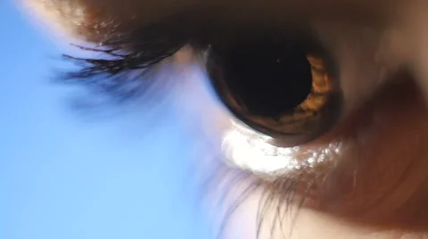 Eye macro slow motion Stock Footage 59937935