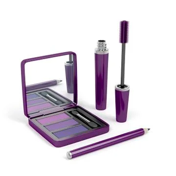 Eye make-up set Stock Illustration