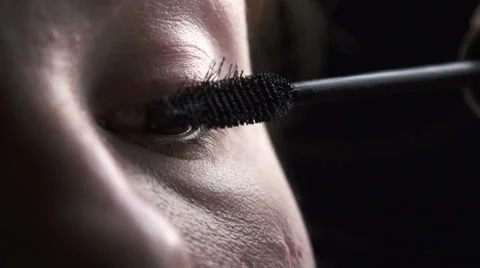 Eye make-up slow motion Vídeos de archivo 49550754