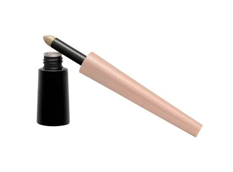 Eye Makeup Corrector isolated on white with clipping path Stock Illustration