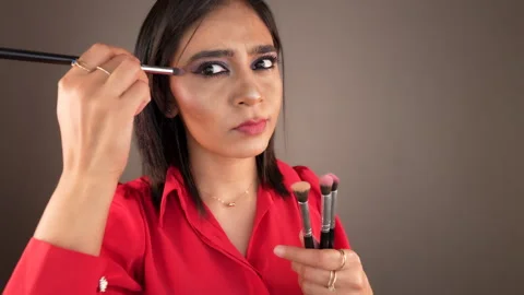 Eye makeup Stock Footage 329235878