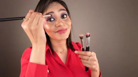 Eye makeup Stock Footage 329235883