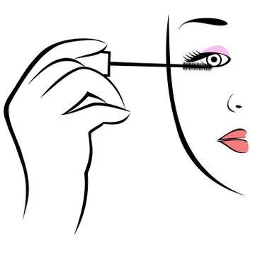 Eye makeup symbol Stock Illustration