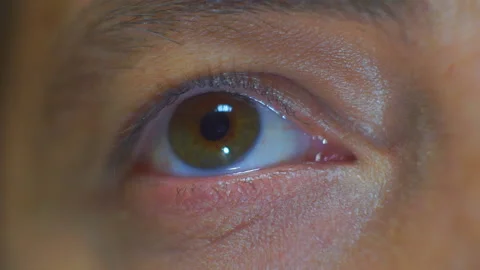 The eye of man. Close-up. Stock-Footage 98642249