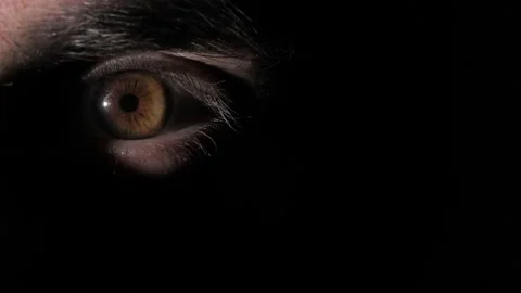 Eye of a man in the dark 스톡 동영상 149319083