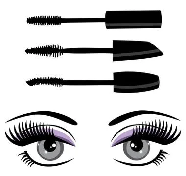 Eye mascara vector Stock Illustration