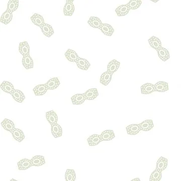 Eye mask glyph seamless pattern Stock Illustration