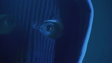The eye of a masked bandit Vídeos de archivo 205006777