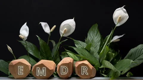 Eye Movement Desensitization and Reprocessing psychotherapy treatment concept. Video stock 278410192