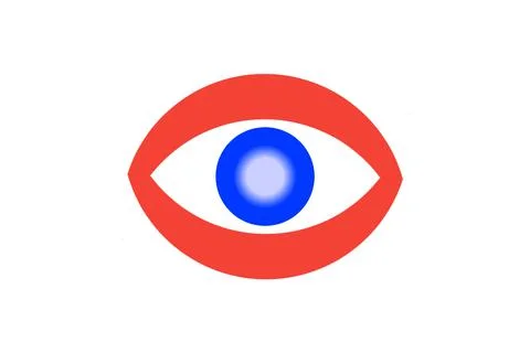 Eye New Best Unique Creative Logo Graphic Design Art Icon Symbol Shape Sign   Stock Illustration
