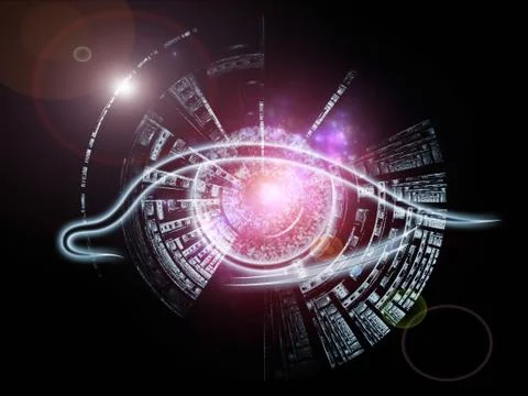 Eye of numbers Illustrazione stock