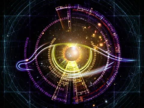 Eye of numbers Stock Illustration