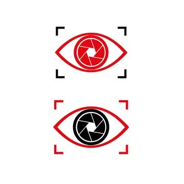 Eye with opening symbol, vector icon Vector Logo Design Pro Illustrazione stock