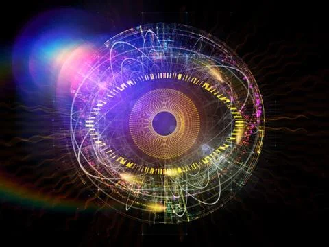 Eye Particle Stock Illustration