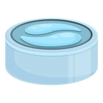 Eye patch box icon cartoon vector. Face gel 스톡 일러스트
