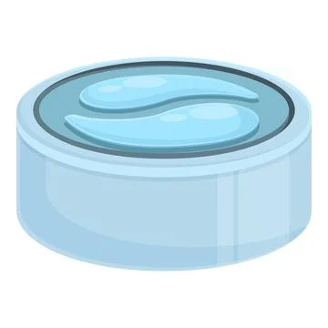 Eye patch box icon cartoon . Face gel Stock Illustration