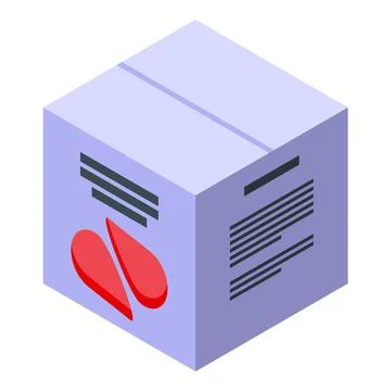 Eye patch box icon isometric vector. Gel beauty Stock Illustration