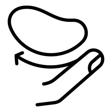Eye patch icon outline vector. Face gel 스톡 일러스트