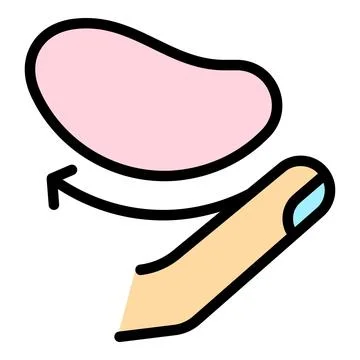 Eye patch icon vector flat Stock Illustration