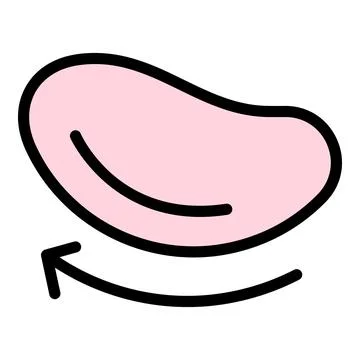 Eye patch mask icon vector flat Stock Illustration