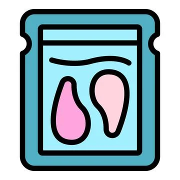 Eye patch pack icon vector flat Stock Illustration