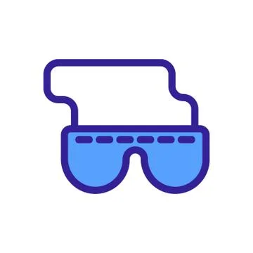 Eye patchicon vector. Isolated contour symbol illustration 스톡 일러스트