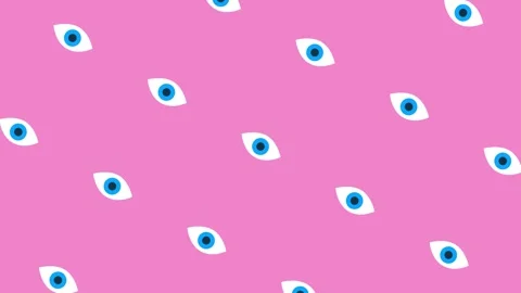 Eye Pattern Loop Animation Background Stock Footage 247400584