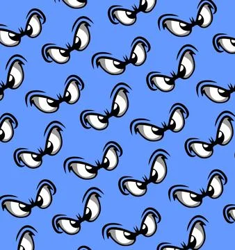 Eye pattern on a red background Stock Illustration