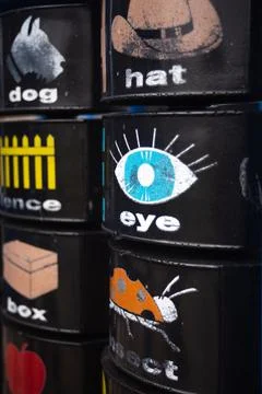 Eye Playground Tile Foto stock